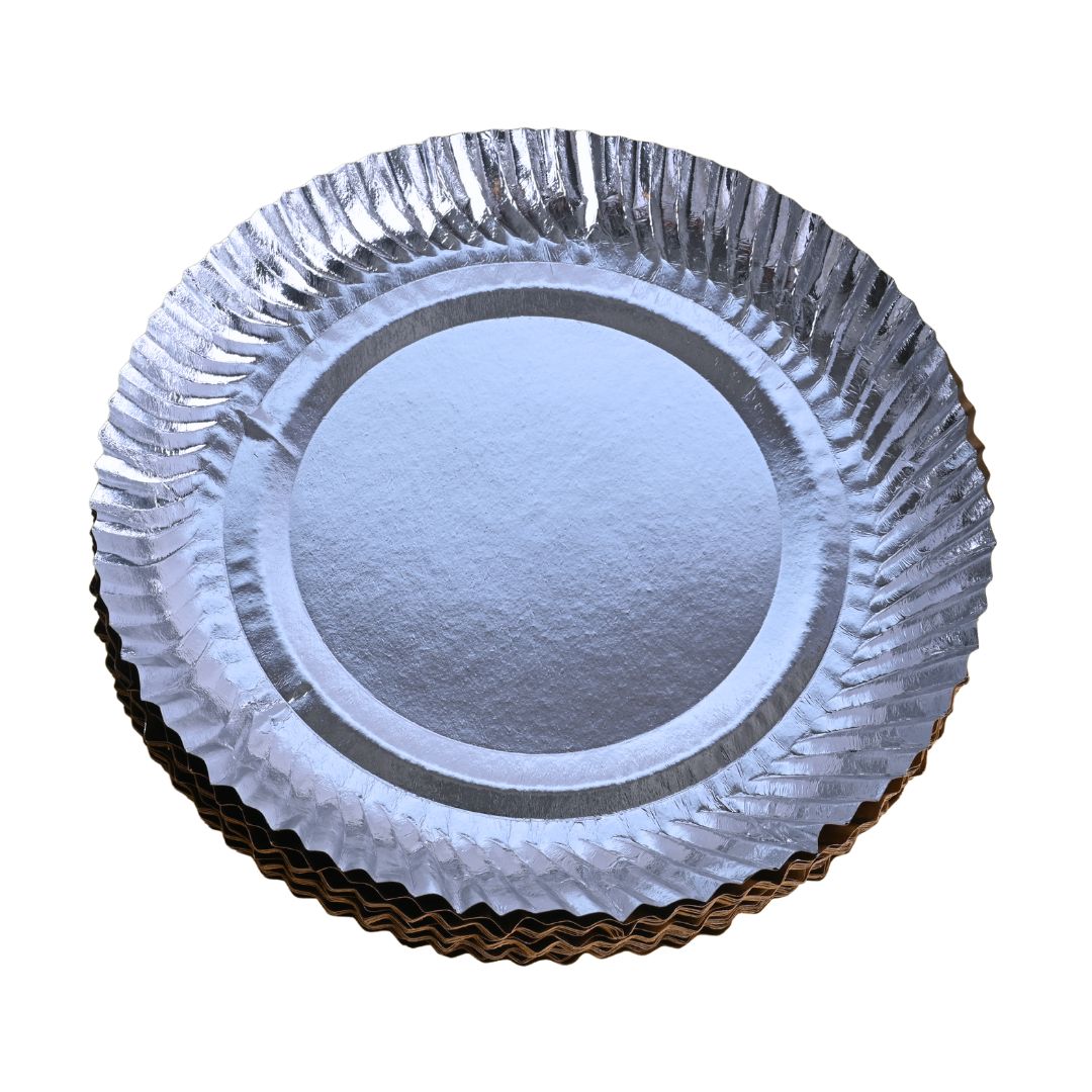 Back brown Disposable plate